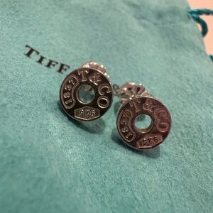 Tiffany & Co. Circular Silver Earrings